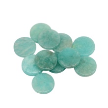 Wholesale Flat Round Amazonite Natural Round Cut Amazonite