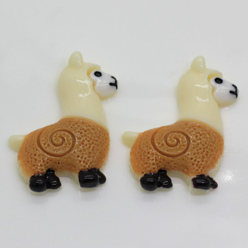 Popolare mini charms in resina a forma di alpaca per la decorazione del giocattolo fai da te perline melma bambini camera da letto ornamenti decorazione del telefono