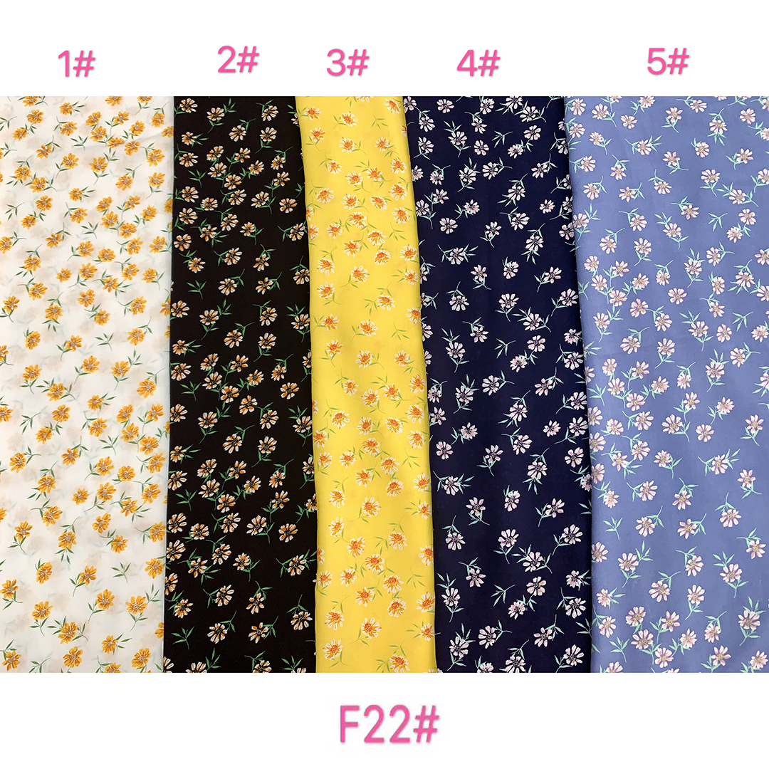 Professional Custom Twill Printed Floral Fabric 100% RAYON