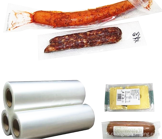 Sac congelé d&#39;emballage de viande d&#39;emballage de saucisse sous vide