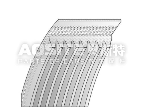 V-ribbed riem voor Volvo B 9