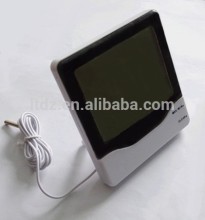 plastic shell remote wall clock thermometer hygrometer