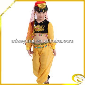 Yellow Girls china paillette classical clothes