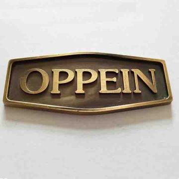 custom-made logo badge metal plate