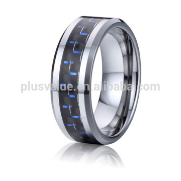 wedding band titanium carbon fiber ring