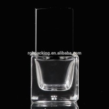 17ml square empty glass nail varnish container with cap and brush