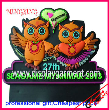 embossed soft pvc fridge magnet, soft PVC badge
