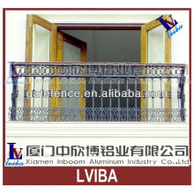 Wrought iron protective balcony railings and wrought iron rail