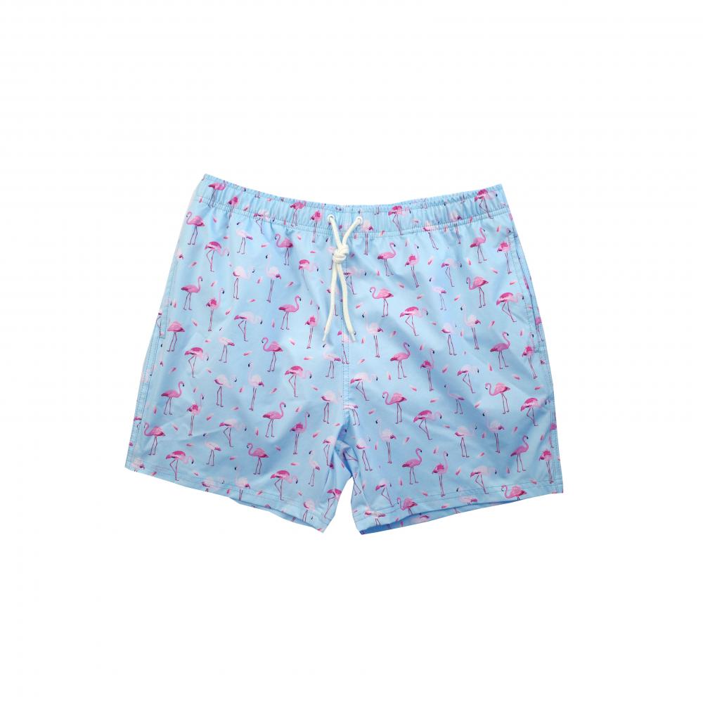 Summer Swim Print Custom Stretch shorts de praia masculina