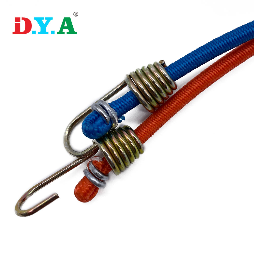 Wholesale high quality bungee cord elastic rope with metal hook