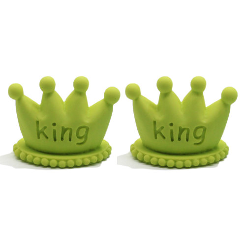 Cute Candy Color Resin Crown Μινιατούρα Παιδικά Δαχτυλίδια Ρητίνης Αξεσουάρ Μαλλιών