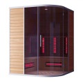 Sauna For Home Use 3 Person Red Cedar Wood Far Infrared Sauna