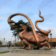 Garden animal sculpture life size metal craft outdoor dragon statues