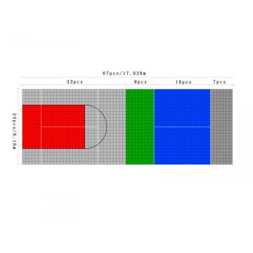 Professional Outdoor Pickle Ball Court Tiles