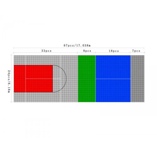 professional outdoor pickle ball court tiles