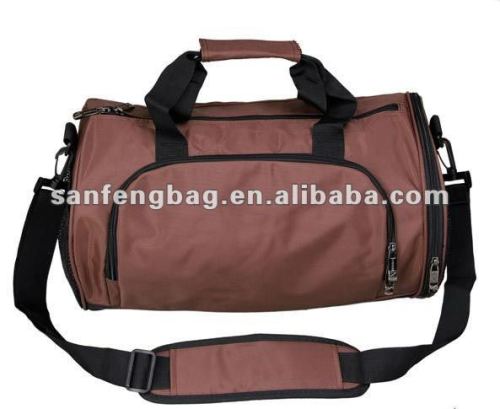round sports bag with shoes compartment