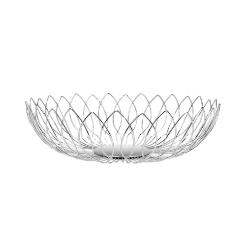 Hollow out round basket fruit wire mesh basket