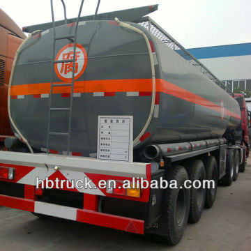 tri-axle chemical liquid transport tanker semi trailer