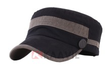 Guangzhou flat top military army peak cap