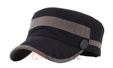 Guangzhou flat top military army peak cap