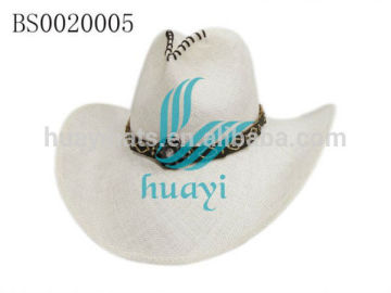 hot selling white summer cowboy hats