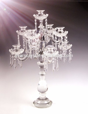 cheap glass candlestick wedding crystal candlestick