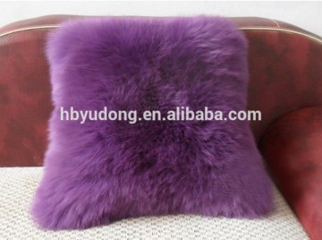 Wholesale sheepskin leather pillow