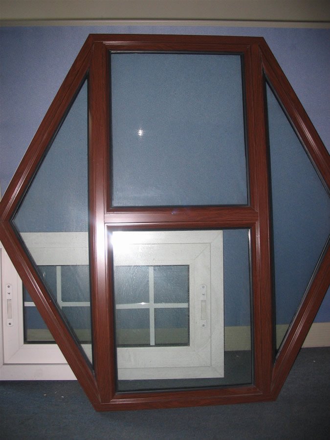 Europen style high quality pvc window with lattice made in china