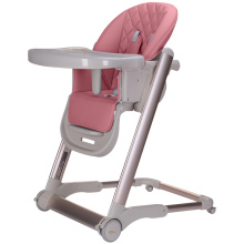 Chaise haute pour bébé avec plateau et siège réglables