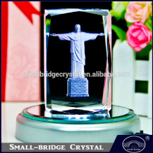 Home Decorative Led Light Base 3d Laser Crystal Religious Gift