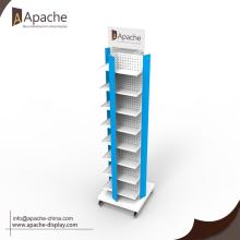 Free-Standing Rotatable Tool Display Stand With Wheels