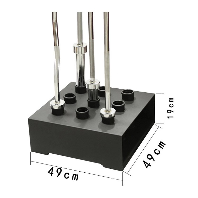 Weight lifting functional storage barbell holder
