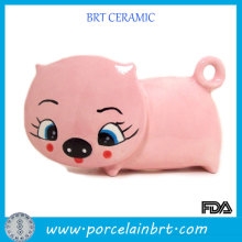 Funny pink pig ceramic napkin holder