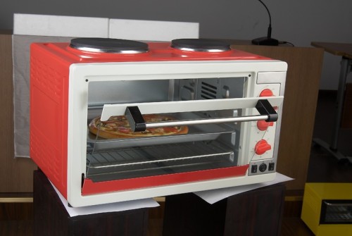 38L home user electric oven with hot plate