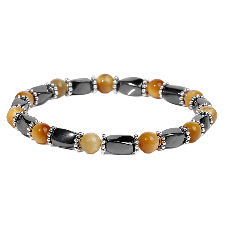 Bracelet de perle de gallstone noir