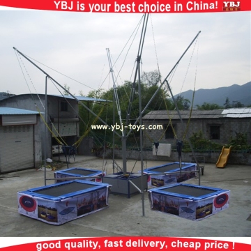 YBJ 2016 year on hot sale bungee trampoline 10ft and trampoline mats for adults