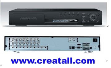 16CH H.264 DVR support HDMI,SD CARD VIDEO RECORDING,LED display