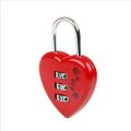 Red Heart-shaped combination lock