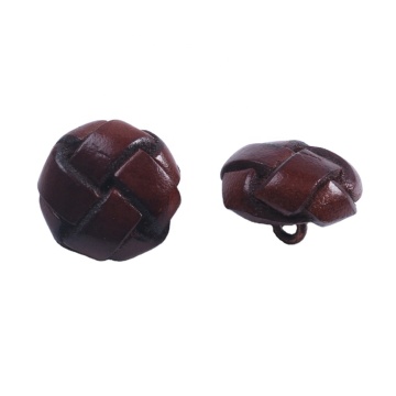 Custom Leather Coat Buttons - Genuine BN80086