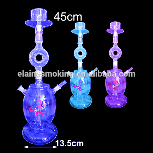 Heat Resistant Glass Hookah With Led