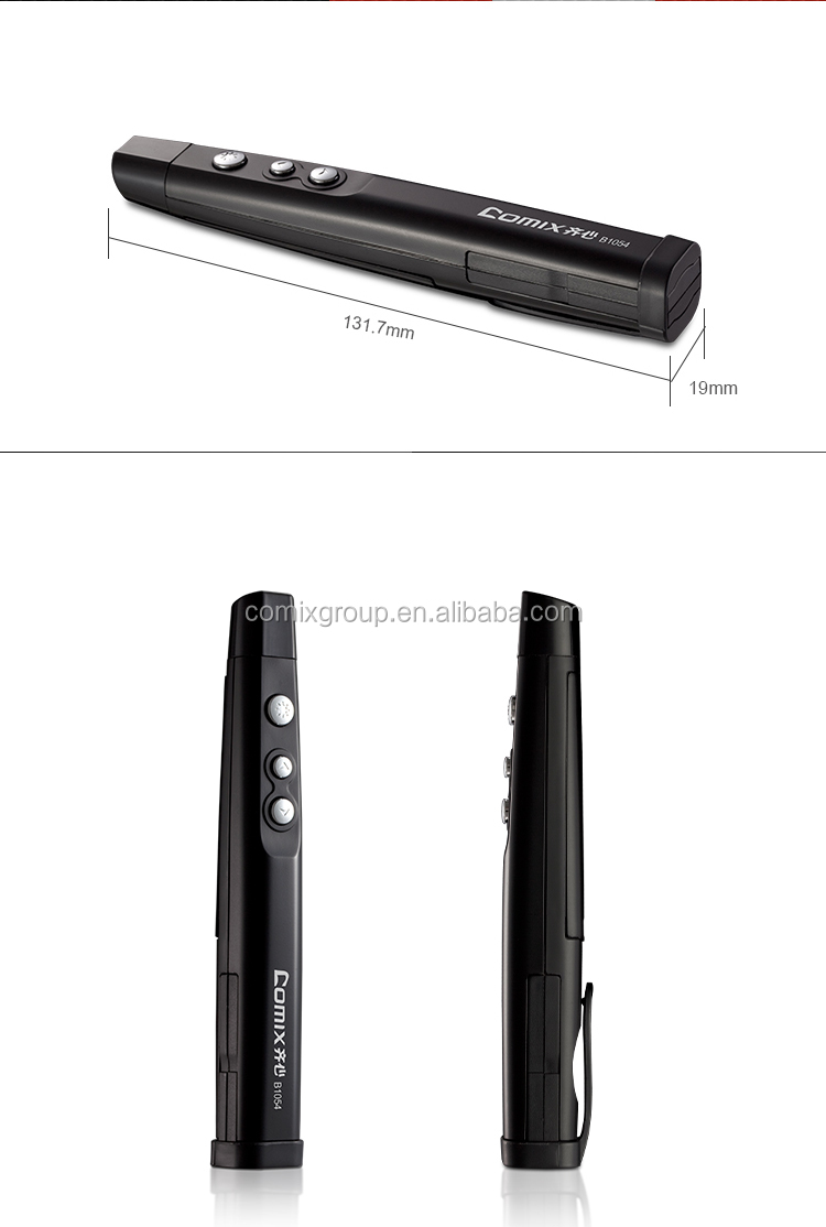 Comix Wireless Presenter PowerPoint Clicker Presentation 30-meter Remote Control Laser Pointer