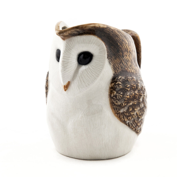 Nordic Animal Design Barn Owl Ceramic Water Jug - Home Decorative Vessel