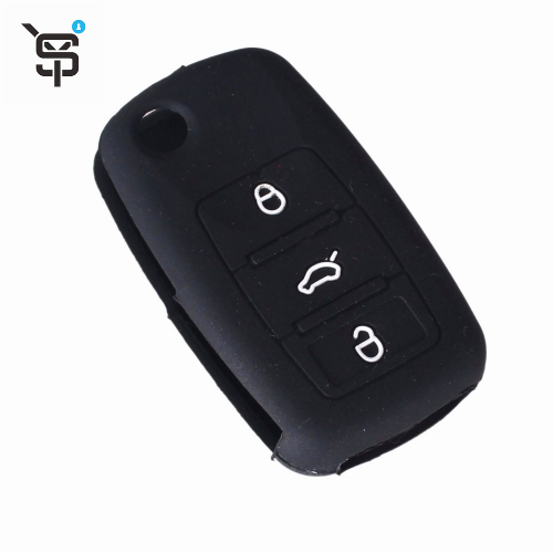 High quality OEM Colours 3 button car key silicone case for VW smart car key cover car key