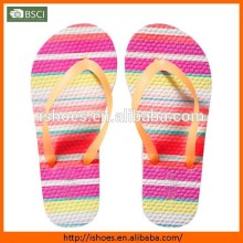 2015 new design nice printed beach rubber fancy flipflops girls