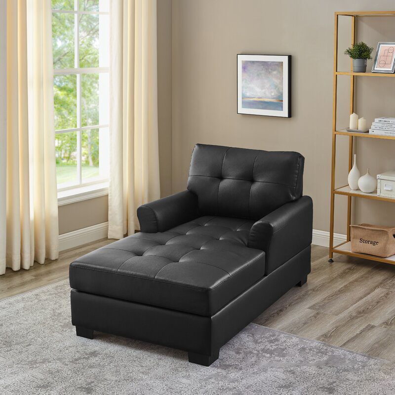 American Style Tufted Living Room Chaise Lounge