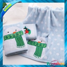 White Christmas chilren cotton face towel ,white Christmas gift