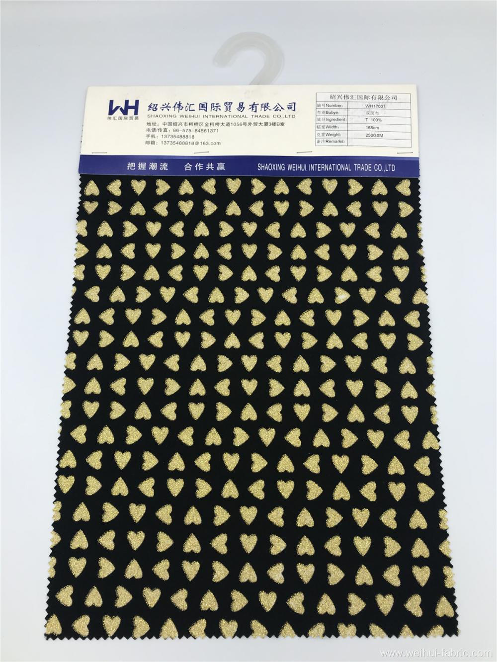 Wholesale Double-sided Fabric 100T Mini Yellow Heart Fabrics