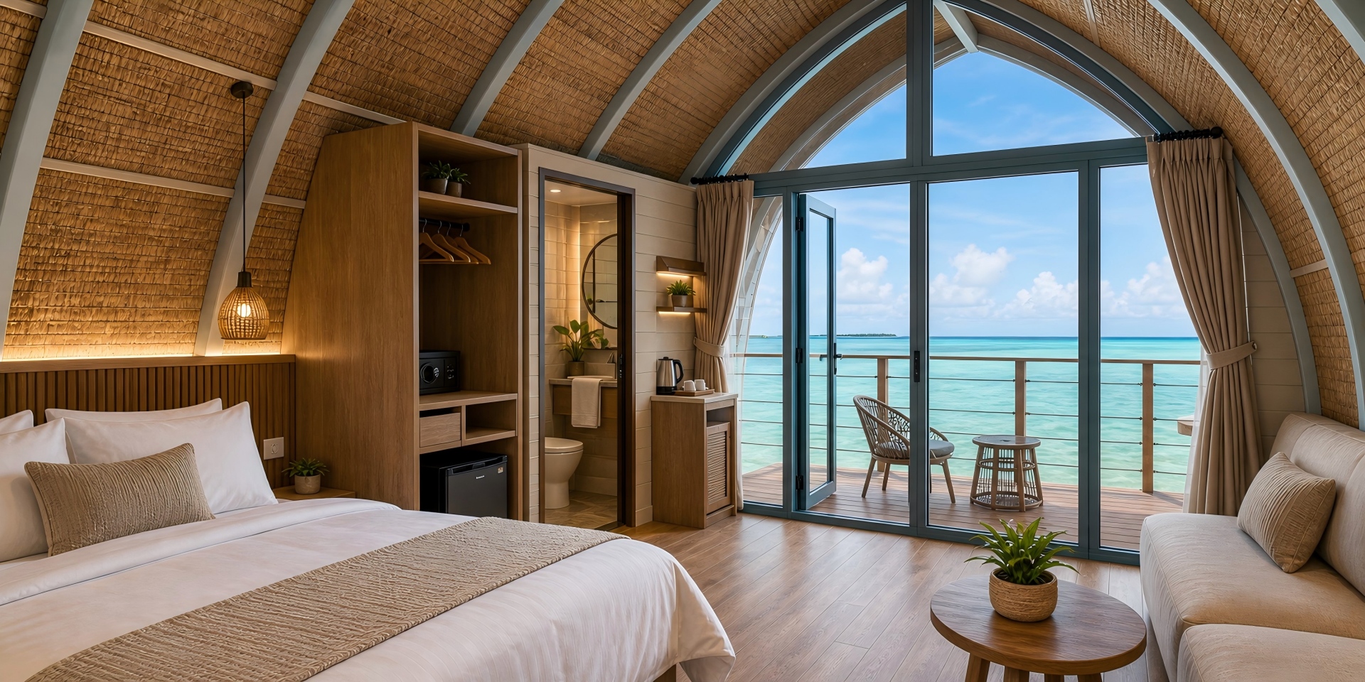 сборный-надводный-гостиничный-номер-интерьер-введение prefab-overwater-hotel-room-interior-introduction