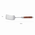 Ensemble d&#39;outils de BBQ d&#39;acier inoxydable de poignée en bois 3PCS