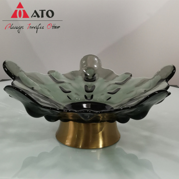 Luxury green Fruit Plate Fruit Dish Flat Plate